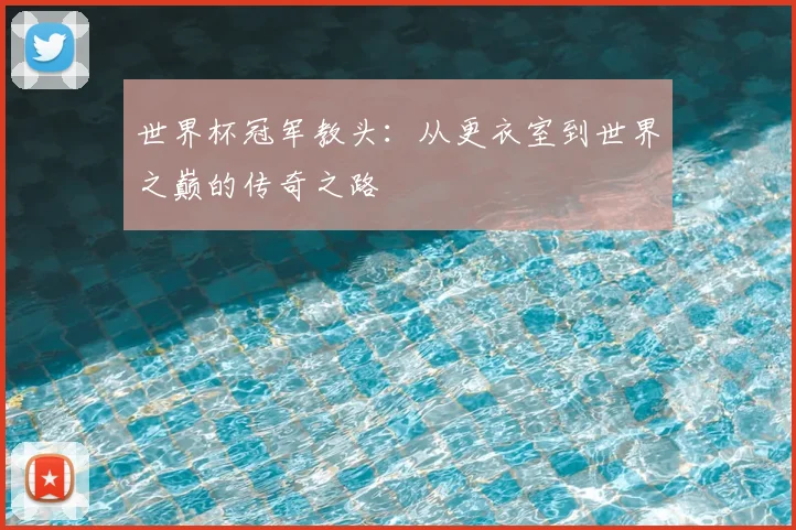 世界杯冠军教头：从更衣室到世界之巅的传奇之路